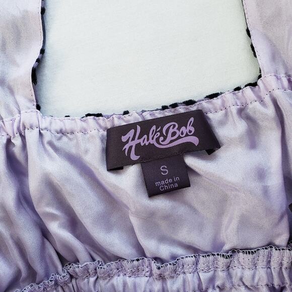 NWT Hale Bob Velvet Burnout Tunic Camisole V-Neck Open Back Purple S $148 - Picture 6 of 13